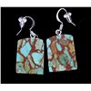 Image 17 : Navajo Turquoise & Spiny Oyster Earrings (4 Sets)