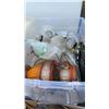 Image 2 : 2 TOTES OF FIGURES, SILVER PLATE, ESTATE GOODS