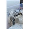 Image 3 : 2 TOTES OF FIGURES, SILVER PLATE, ESTATE GOODS