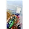 Image 8 : 2 TOTES OF FIGURES, SILVER PLATE, ESTATE GOODS