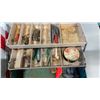 Image 3 : TACKLE BOX WITH CONTENTS AND TRAY OF REELS