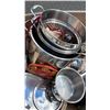 Image 3 : TOTE OF POTS AND PANS