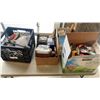 Image 1 : 3 BOXES AND CRATE OF TOOLS, PARTS ORGANIZERS, HARDWARE