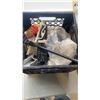 Image 2 : 3 BOXES AND CRATE OF TOOLS, PARTS ORGANIZERS, HARDWARE
