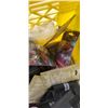 Image 3 : CRATE OF SHOP SUPPLIES AND 3 FOLDING CHAIRS
