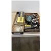Image 1 : LOT OF NEW DOREX 700 DOOR CLOSER WITH TRAY OF BATTERY TENDER, POWER STRIP AND MORE