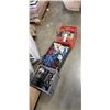 Image 1 : 2 CRATES AND TRAY OF LOAD STRAPS, GLOVES, SHOP SUPPLIES, CAR STEREO, ELECTRONICS