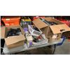 Image 1 : 3 BOXES OF AC ADAPTERS, BATTERIES AND ELECTRONICS