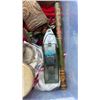 Image 3 : TOTE OF COLLECTIBLES, BONGOS, CARVING, LARGE STEIN