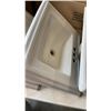 Image 7 : STAINLESS STEEL DOUBLE SINK AND 4 PORCELAIN DROP IN SINKS