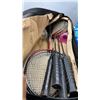 Image 8 : T66 COLEMAN LANTERN AND COOLER WITH BADMINTON SET, BEACH MAT