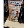 Image 3 : BLACK AND DECKER WORK HORSE SAWHORSE BRACKETS AND SIZE 12 MICHELIN BOOTS