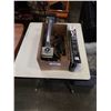 Image 1 : SONAX TV WALL MOUNT, CARPET STRECHER AND LOT OF WOOD PLANERS