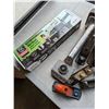 Image 8 : SONAX TV WALL MOUNT, CARPET STRECHER AND LOT OF WOOD PLANERS