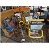 Image 1 : SUMP PUMP, CHARGER, TIGER TORCH AND 2 SHOP LIGHTS