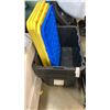 Image 1 : FIVE 102 LITER TOTES WITH LIDS