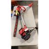 Image 1 : CORDLESS HEDGE TRIMMER WITH ELECTRIC WEED TRIMMER BOTH WORKING