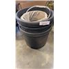 Image 2 : CEMENT BIRD BATH WITH BASE WITH LOT OF PLASTIC PLANTERS