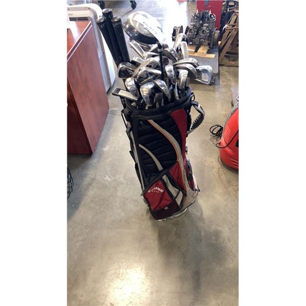 GOLF BAG OF RIGHT HANDED CLUBS