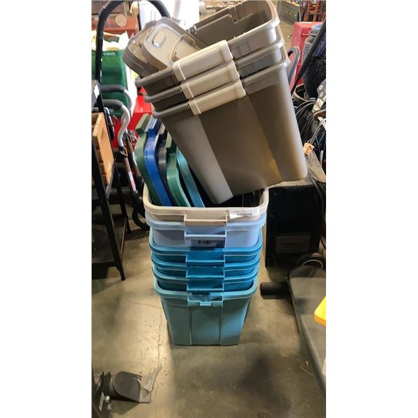 9 STORAGE TOTE WITH LIDS