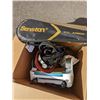 Image 2 : BOX OF LOST PROPERTY ITEMS, RACQUET, BIKE HELMETS, HARD HATS AND MORE