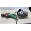 Image 1 : HITACHI RECIPROCATING SAW AND SKILSAW BOTH WORKING