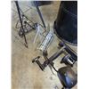 Image 3 : METAL FOLDING SANDWICH BOARD WITH BIKE CAGO RACKS EXERCISE BIKE ATTACHMENT AND SIDE MIRROR