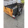 Image 8 : 4FT X 8FT UBILT TRAILER WITH SLIDE UP REAR DOOR, CLAMP ON RETRACTABLE TRAILER WHEEL REGISTRATION IN 