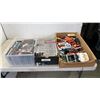 Image 1 : 2 BOXES AND BIN OF TOYS AND CDS