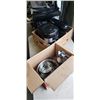 Image 1 : MASTER CHEF MIXER, AIR FRYER AND BOX OF KITHEN ITEMS, POTS, PITCHER