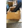 Image 1 : BOX OF ADULT DIAPERS, YOGA MAT, ETC