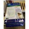 Image 2 : 2 DEFECTIVE ELECTRONIC PET DOORS PARTS ONLY AND SMALL PET CARRIER