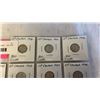 Image 2 : 7 CANADIAN SILVER WWII DIMES - 1940-1946 .800 SILVER