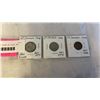 Image 1 : 3 1948 CANADIAN COINS, KEY YEAR, .800 SILVER QUARTER, PLUS NICKEL AND PENNY