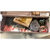 Image 8 : 3 VINTAGE FISHING REELS AND TACKLEBOX WITH CONTENTS