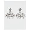 Image 1 : STERLING SILVER CZ DANGLER EARRINGS, RETAIL $300.00