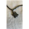 Image 2 : CARVED BLACK TURTLE PENDANT NECKLACE