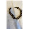 Image 1 : VINTAGE LARGE GENUINE TIGERS EYE BEADED NECKLACE