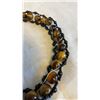 Image 2 : VINTAGE LARGE GENUINE TIGERS EYE BEADED NECKLACE