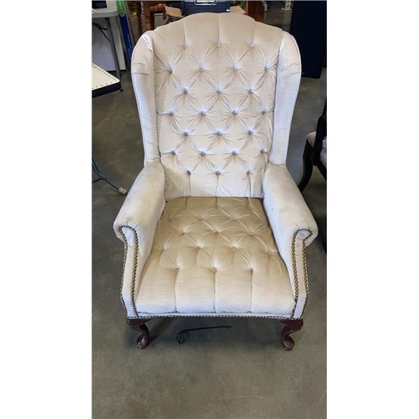 TUFTED WINGBACK CHAIR