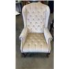 Image 1 : TUFTED WINGBACK CHAIR