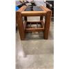 Image 2 : GLASS INSERT RUSTIC SIDE TABLE