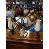 Image 2 : 3 TABLE LAMPS - ONE TWO HEADED