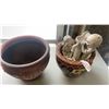 Image 1 : 2 PLANTERS AND GARDEN FIGURE