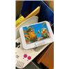 Image 3 : 2 BOXES MISC KINDER SURPRISE, COIN BOOKS, NINTENDO GAMEBOY CLOCK, BOOKS, GAMES, PUZZLES, AND MORE