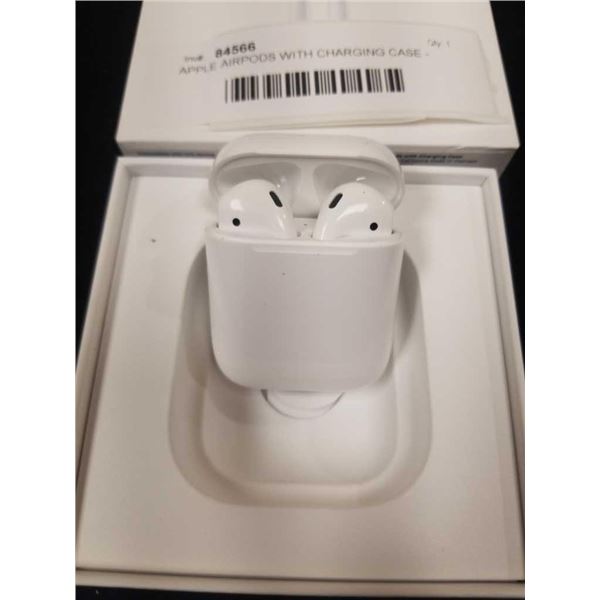 APPLE AIRPODS WITH CHARGING CASE - TESTED WORKING, RETAIL $179