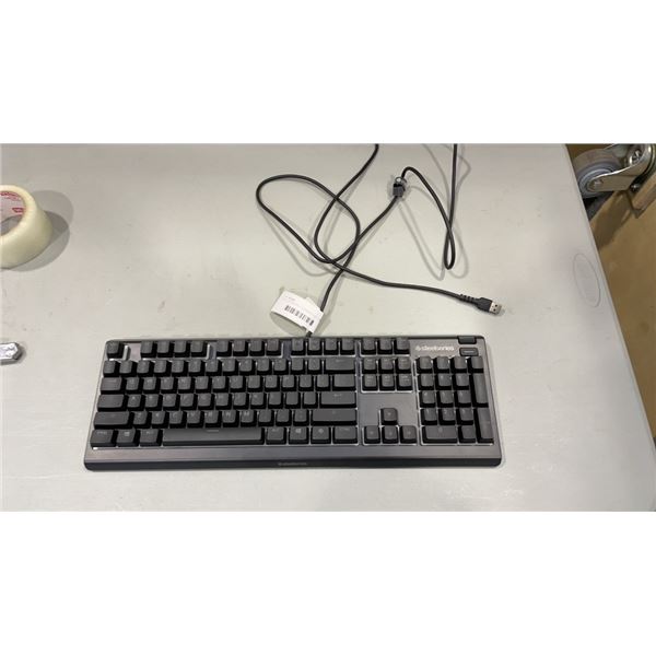 STEEL SERIES APEX 3 GAMING KEYBOARD - TESTED WORKING