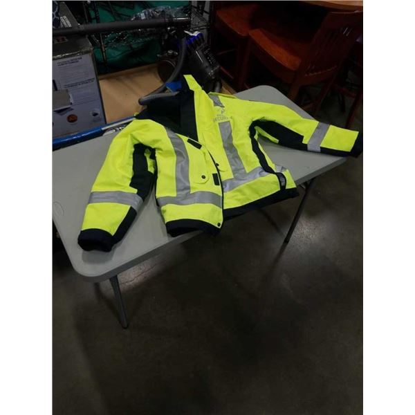 MARKS COMMERCIAL HI VIS JACKET PALADIN SECURITY - SIZE MEDIUM