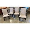 Image 1 : 4 STUDDED MODERN DINING CHAIRS