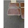 Image 2 : 4 FOLDING TV TRAYS ON CART
